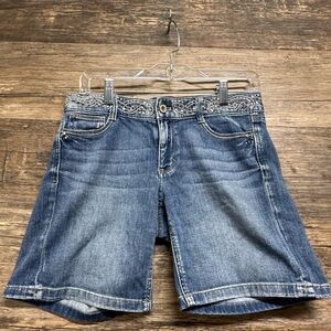White House Black Market Blue Jean Shorts 4 Short